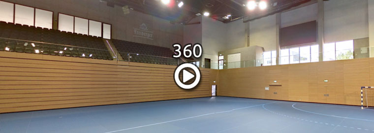 360 Grad Tour Ballsporthalle ohne Tribühne
